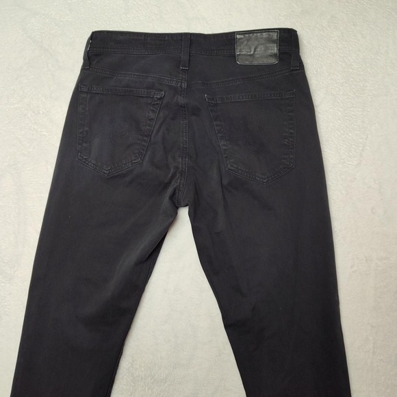 AG Everett Jeans Mens 29x29 Black Dark Wash Slim Straight Stretch Denim Pants - Picture 4 of 12